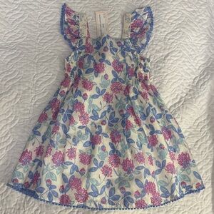 cupcakes & cashmere Pink and Blue Floral Kids Dress